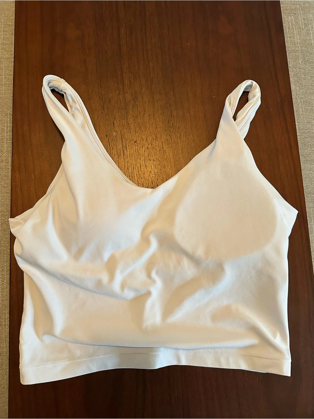 Athleta EUC Women’s White Built in Bar Top - Picture 4 of 9
